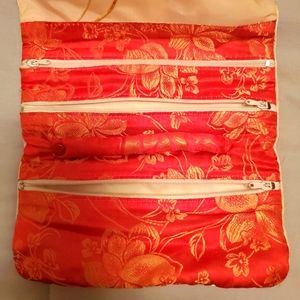 Silk jewelry  bag perfect for travel